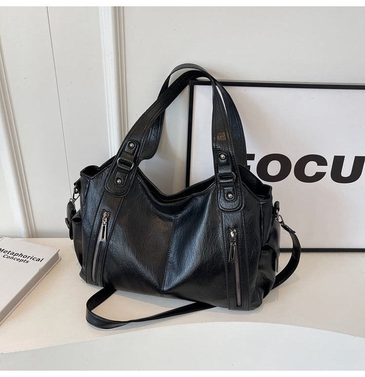 Shoulder Bag | Multi-Pocket | Small | Cargo Bag | Women's Handbag-Fashion Nora