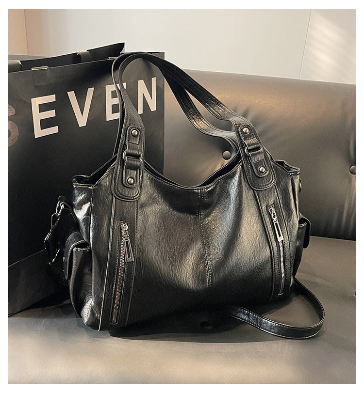 Shoulder Bag | Multi-Pocket | Small | Cargo Bag | Women's Handbag-Fashion Nora