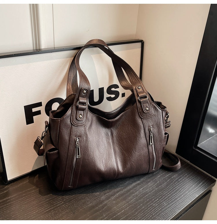 Shoulder Bag | Multi-Pocket | Small | Cargo Bag | Women's Handbag-Fashion Nora