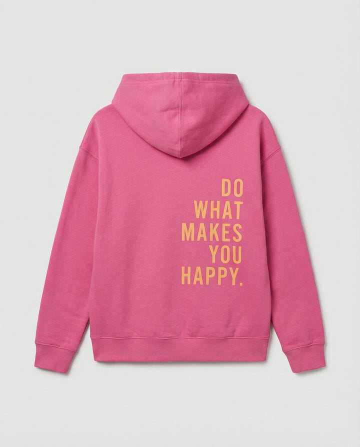 Slogan Back Print Hoodie | Drawstring Hood | Casual Fit-Fashion Nora