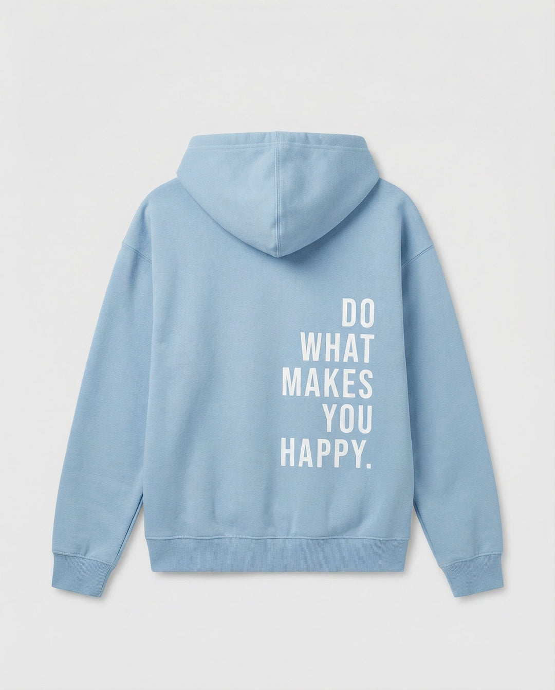 Slogan Back Print Hoodie | Drawstring Hood | Casual Fit-Fashion Nora