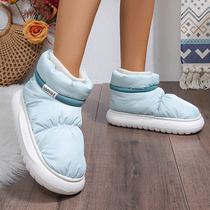 Waterproof Snow Boots | Cotton Padded Lining | Non-Slip Sole-Fashion Nora