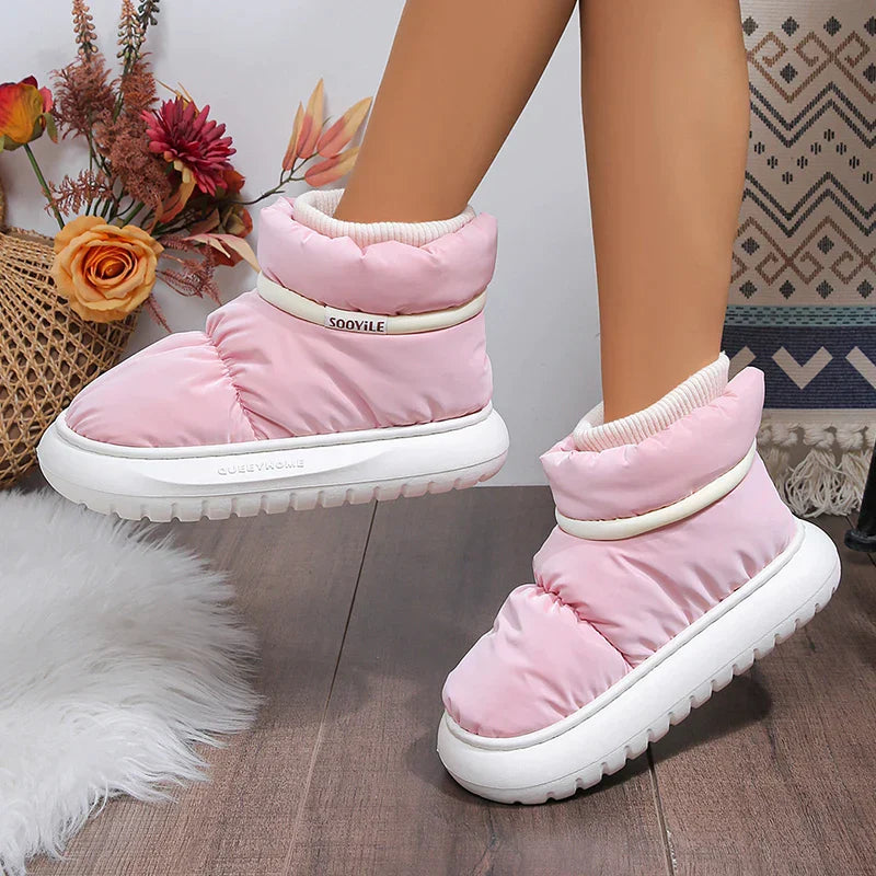 Waterproof Snow Boots | Cotton Padded Lining | Non-Slip Sole-Fashion Nora