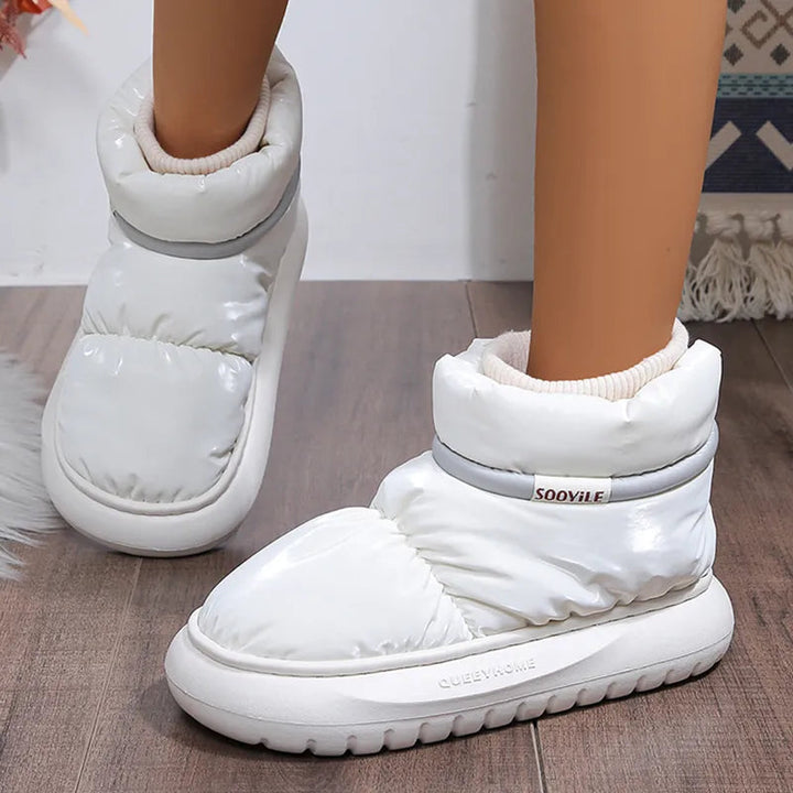 Waterproof Snow Boots | Cotton Padded Lining | Non-Slip Sole-Fashion Nora