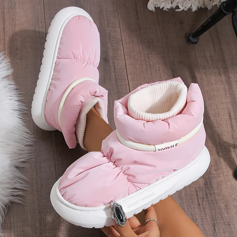 Waterproof Snow Boots | Cotton Padded Lining | Non-Slip Sole-Fashion Nora