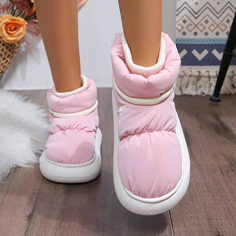 Waterproof Snow Boots | Cotton Padded Lining | Non-Slip Sole-Fashion Nora