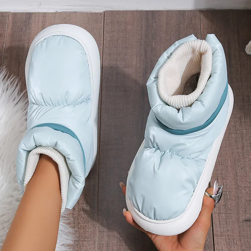 Waterproof Snow Boots | Cotton Padded Lining | Non-Slip Sole-Fashion Nora