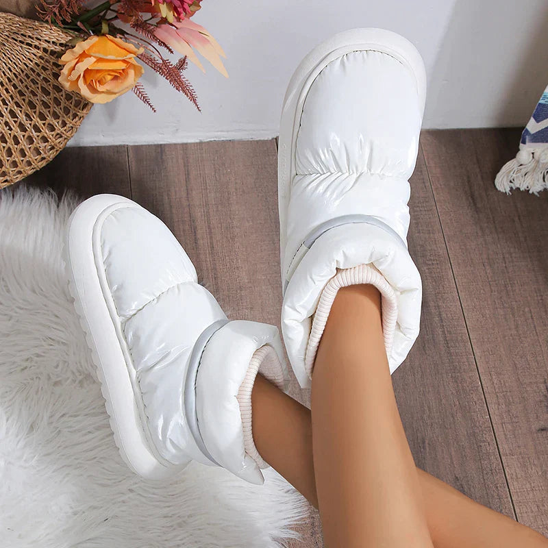 Waterproof Snow Boots | Cotton Padded Lining | Non-Slip Sole-Fashion Nora