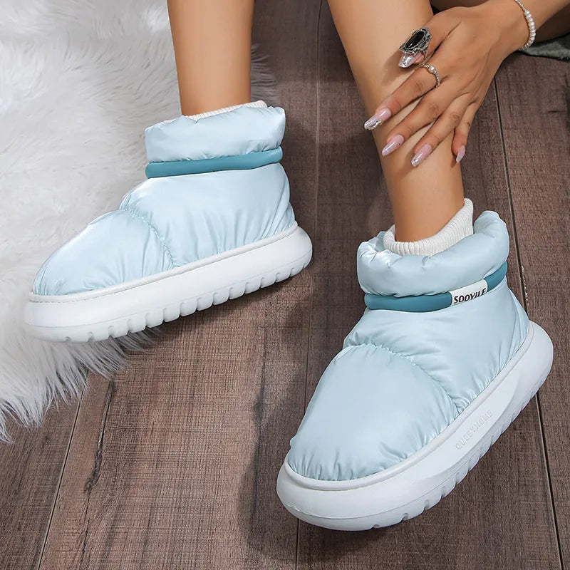 Waterproof Snow Boots | Cotton Padded Lining | Non-Slip Sole-Fashion Nora