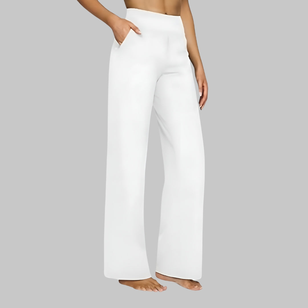 Wide-Leg Pants | Women's Comfortable High-Waisted Pants-Fashion Nora