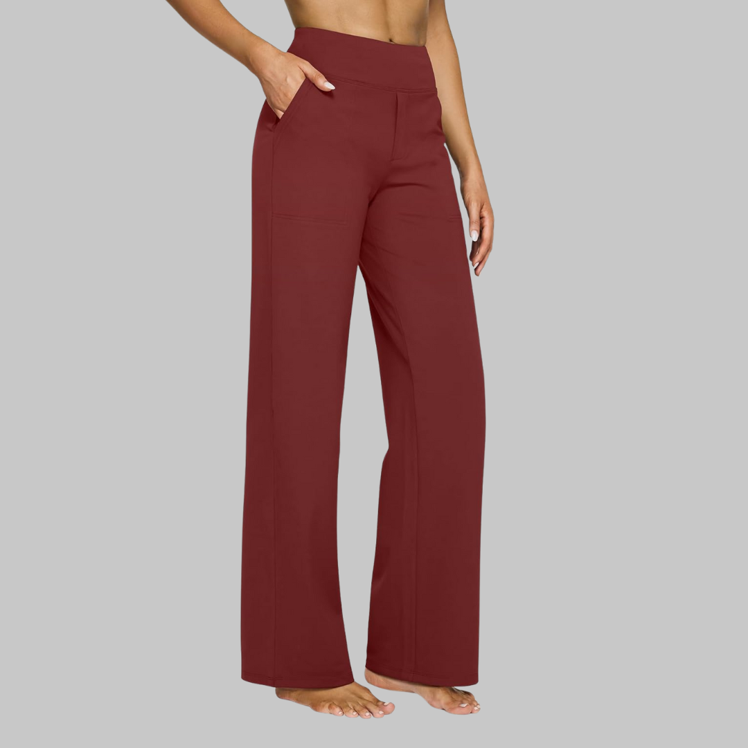 Wide-Leg Pants | Women's Comfortable High-Waisted Pants-Fashion Nora