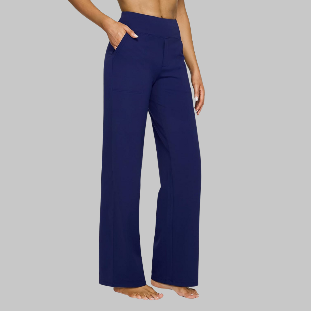 Wide-Leg Pants | Women's Comfortable High-Waisted Pants-Fashion Nora