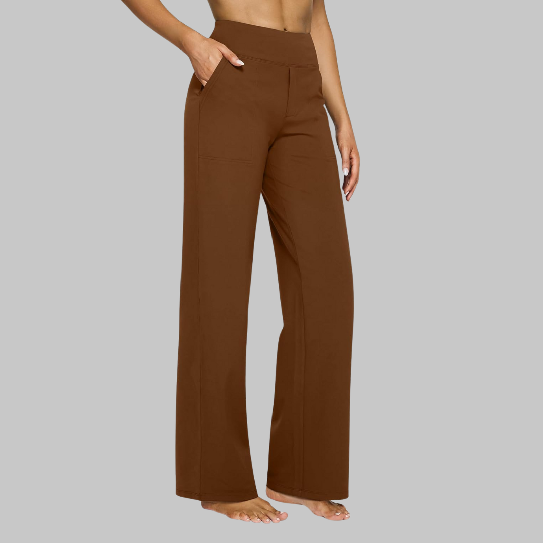 Wide-Leg Pants | Women's Comfortable High-Waisted Pants-Fashion Nora