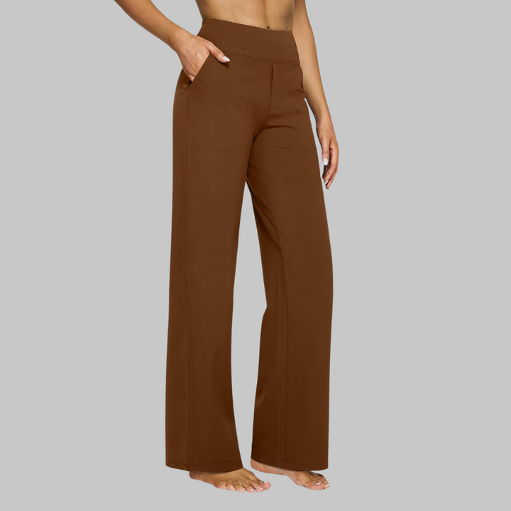 Wide-Leg Pants | Women's Comfortable High-Waisted Pants-Fashion Nora