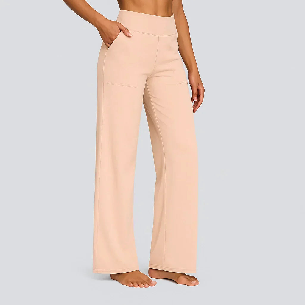 Wide-Leg Pants | Women's Comfortable High-Waisted Pants-Fashion Nora