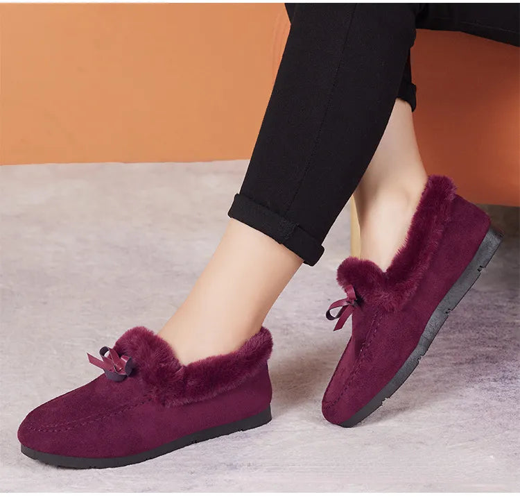 Winter Slipper Boots | Plush Lining | Non-Slip Sole-Fashion Nora
