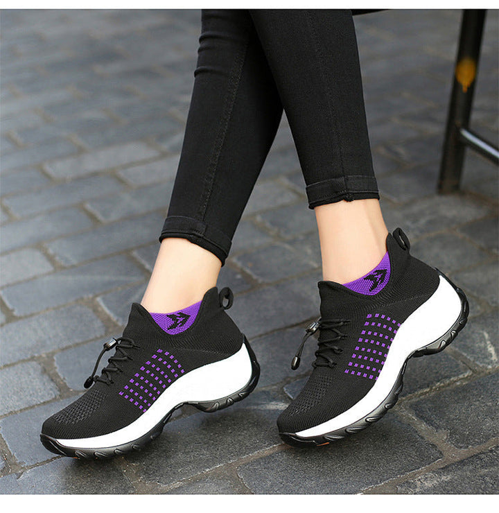 Arch Support Shoes | Womens Wide Fit | Cushioned Mesh-Fashion Nora