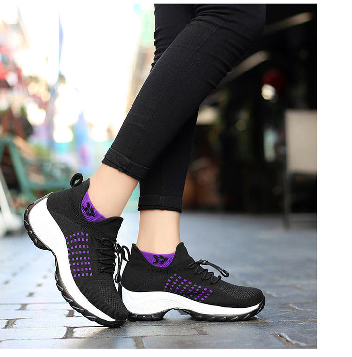 Arch Support Shoes | Womens Wide Fit | Cushioned Mesh-Fashion Nora