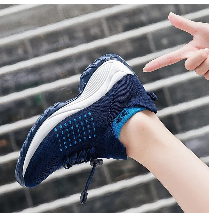 Arch Support Shoes | Womens Wide Fit | Cushioned Mesh-Fashion Nora