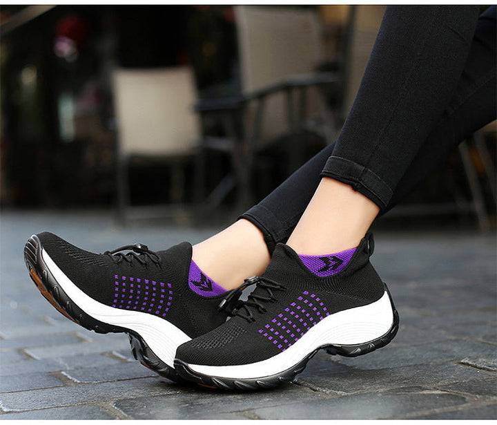 Arch Support Shoes | Womens Wide Fit | Cushioned Mesh-Fashion Nora
