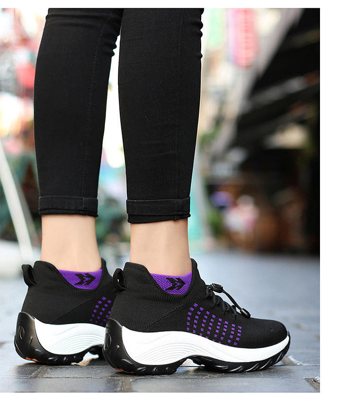 Arch Support Shoes | Womens Wide Fit | Cushioned Mesh-Fashion Nora