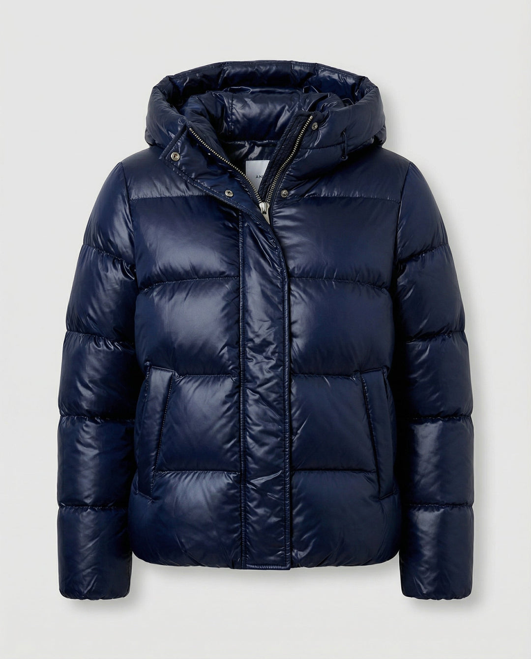 Women's Puffer Jacket | Hooded | Glossy Quilted | Side Pockets-Fashion Nora