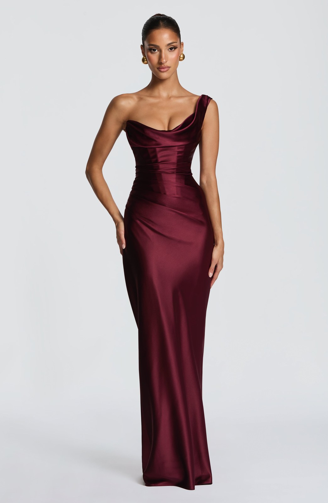 Maxi Dress | Strapless Lace Up Back | Wedding Guest-Fashion Nora