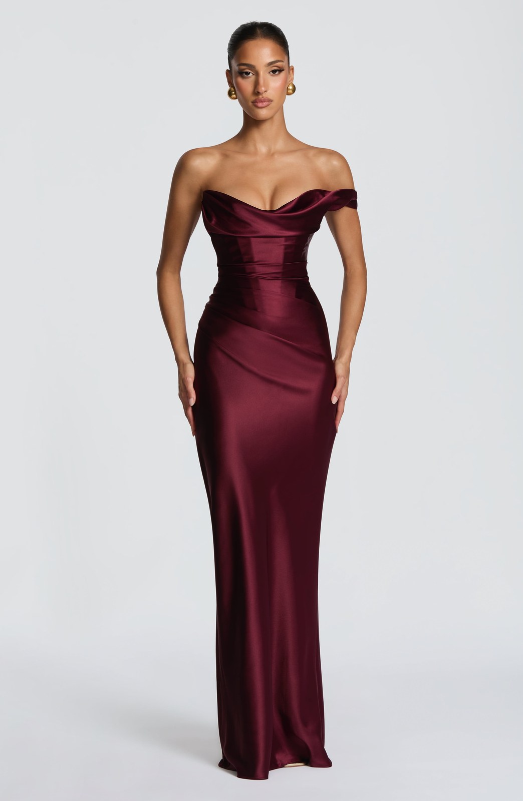 Maxi Dress | Strapless Lace Up Back | Wedding Guest-Fashion Nora